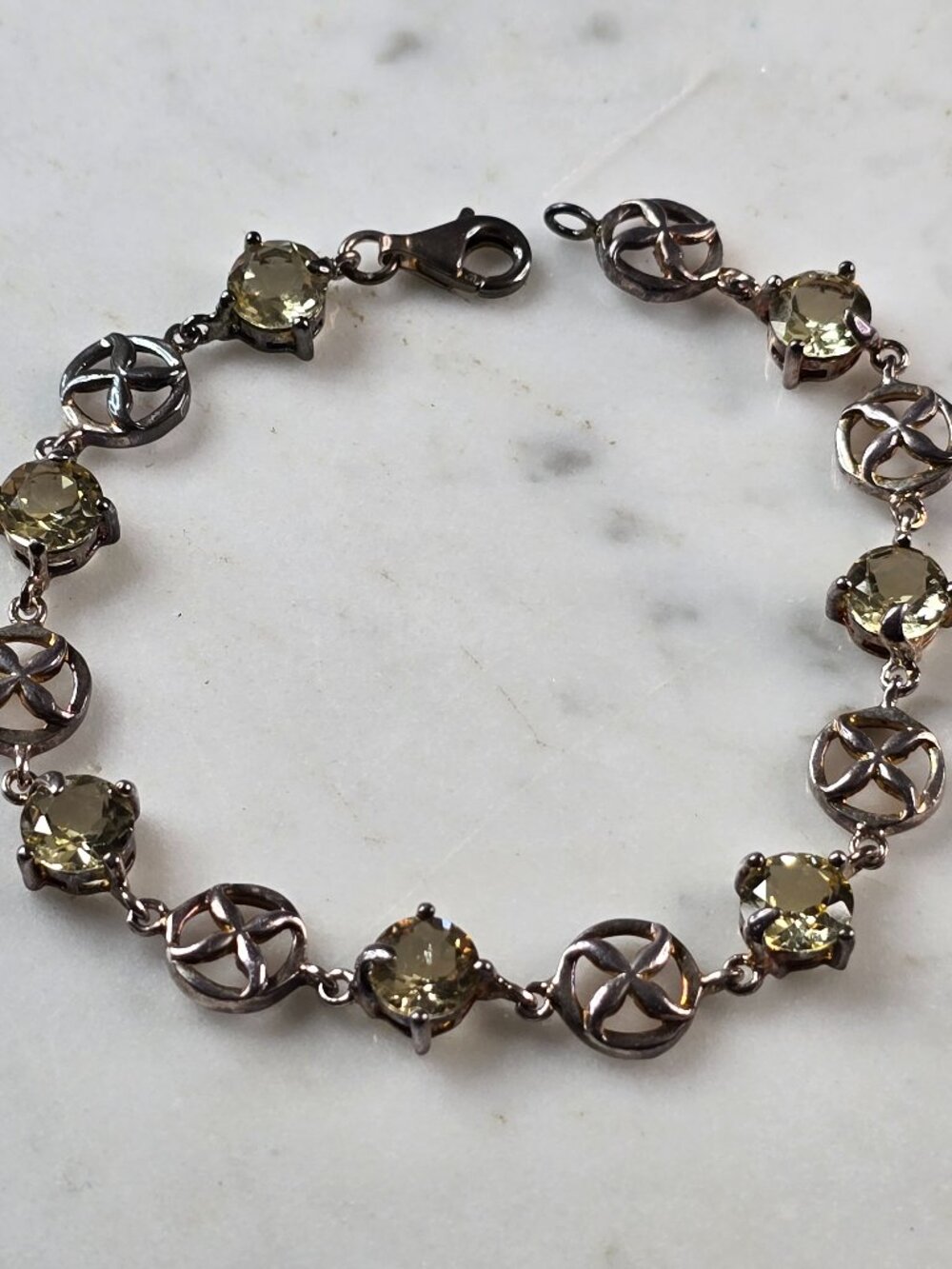 Womens Vintage Estate Sterling Silver Modernist Bracelet 10.0g E6649